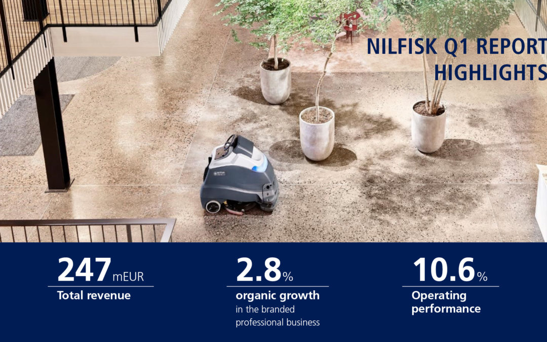 Nilfisk presenta un crecimiento orgánico del 2,8% en la división profesional durante el primer trimestre de 2019